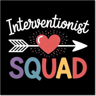 Interventionist Squad Back To School Teacher supplies Men Women Kids Posters and Art